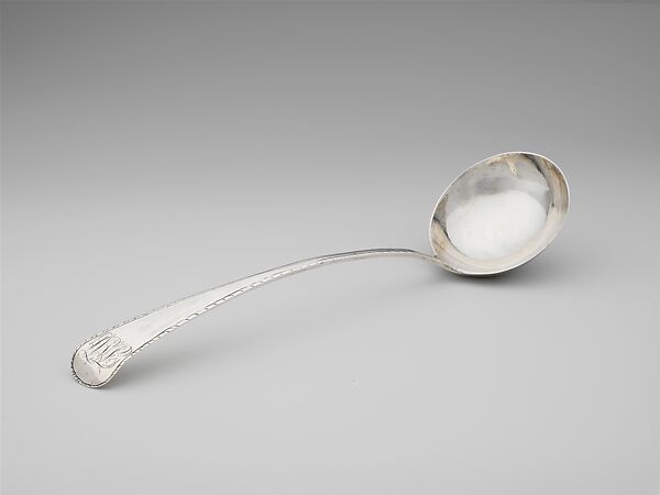Ladle, Marked by I. M., Silver, American 