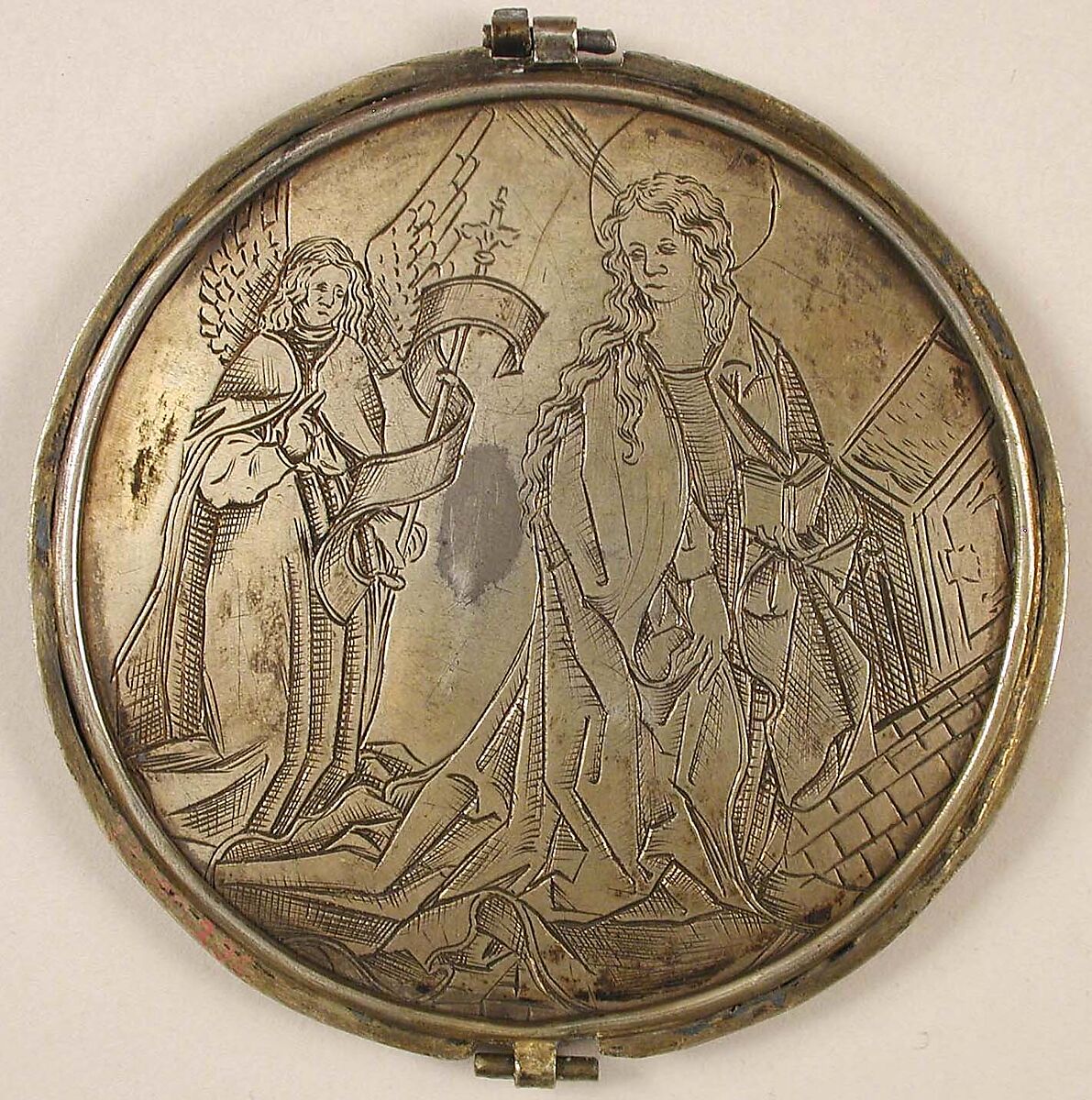 Reliquary, Painted enamel, gilded silver, and glass, French (?)