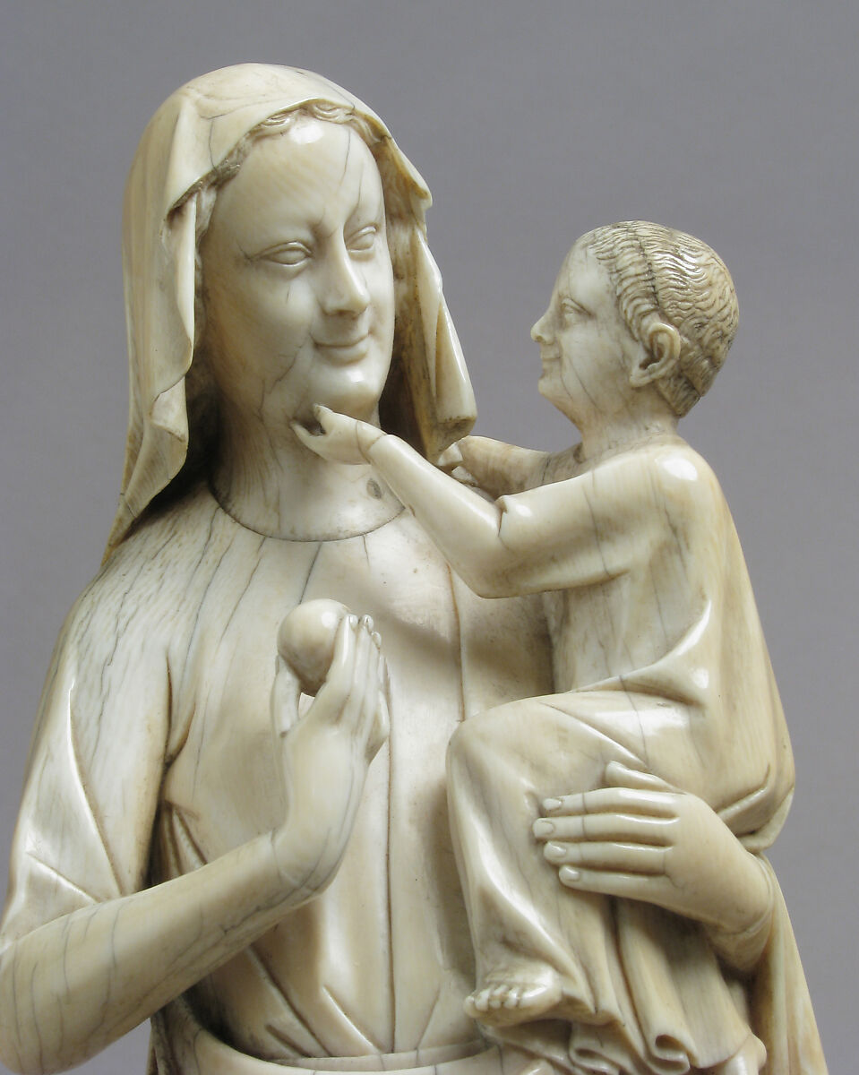 Virgin and Child, Elephant ivory, European (Medieval style)