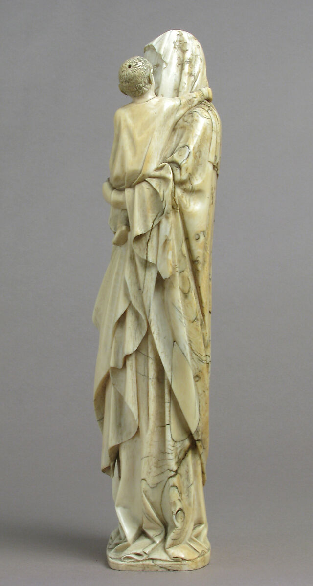 Virgin and Child, Elephant ivory, European (Medieval style)