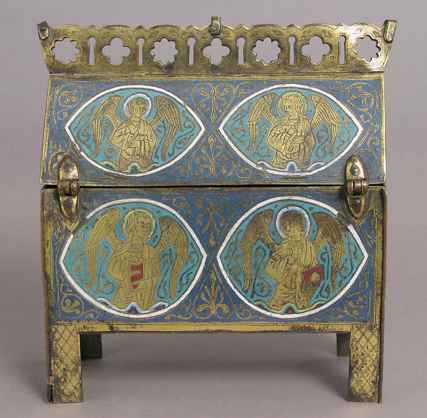 Chasse, Champlevé enamel, copper-gilt, European