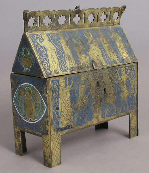 Chasse, Champlevé enamel, copper-gilt, European 