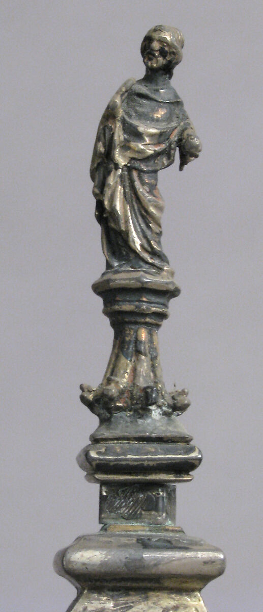 Reliquary, Gilded silver and basse taille enamel, Italian
