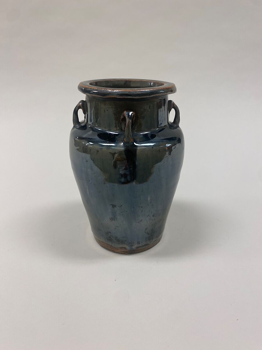 Jar with four lugs, Stoneware with dark brown glaze (Shanxi ware), China 