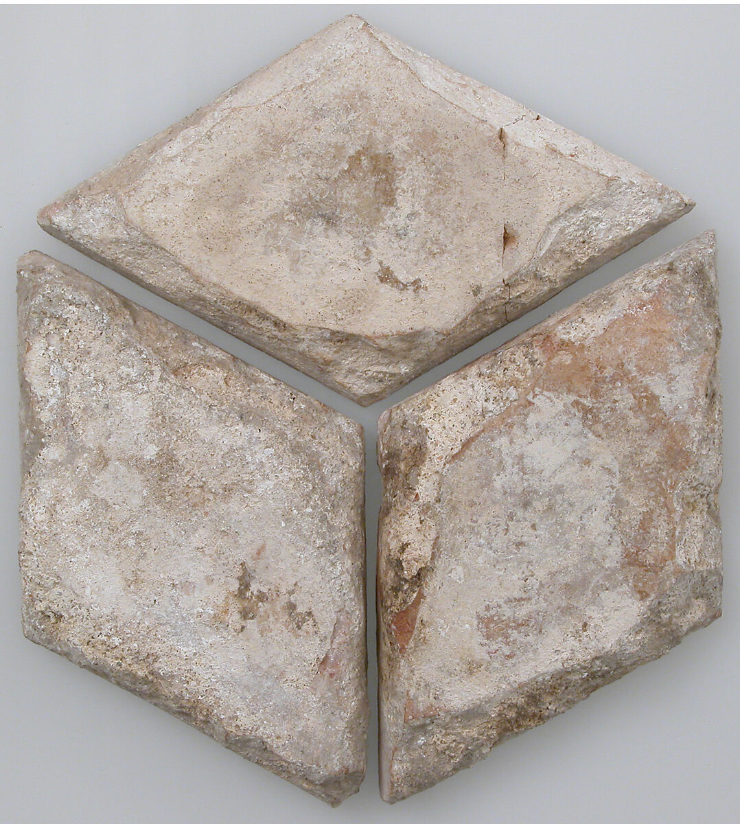 Tiles with Checkered Pattern, Tin-glazed earthenware, Spanish