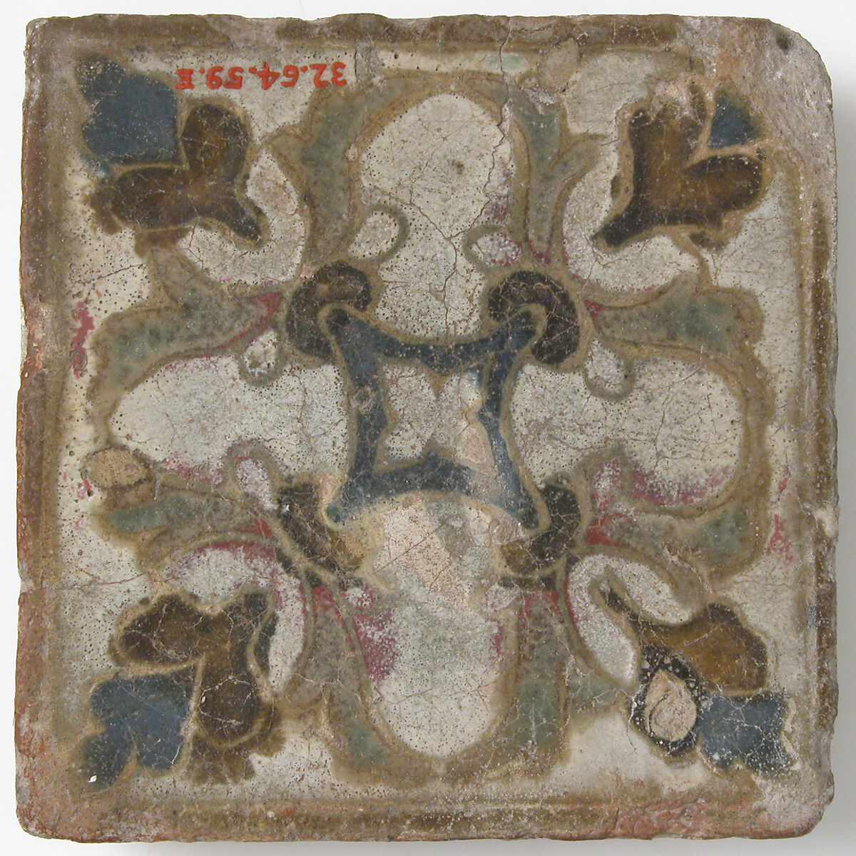 Tile, Earthenware, glaze, Spanish 