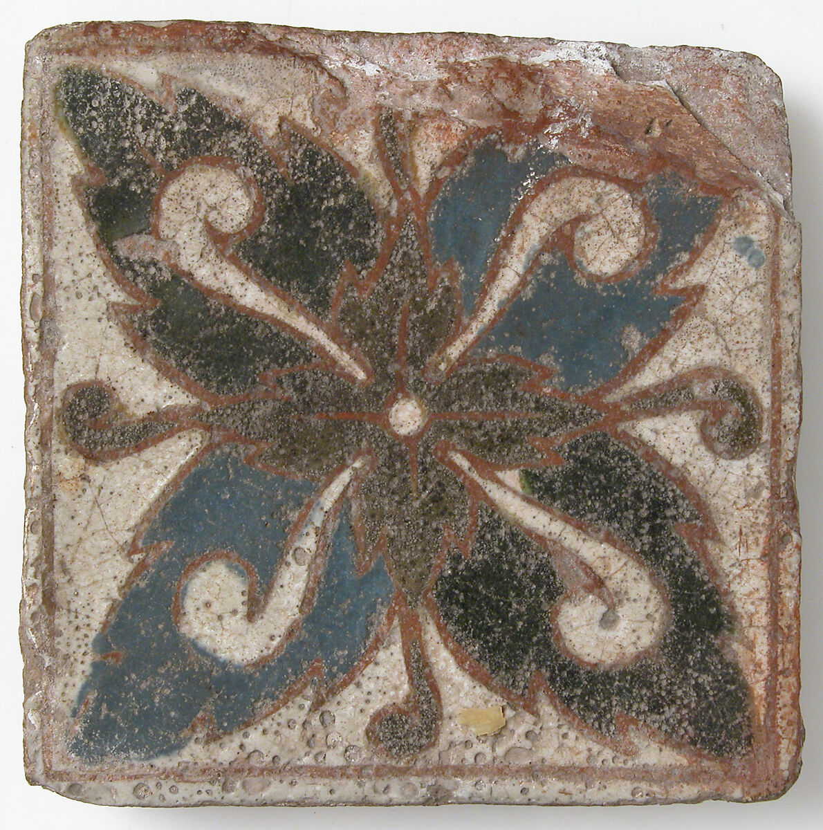 Tile, Earthenware, glaze, Spanish 