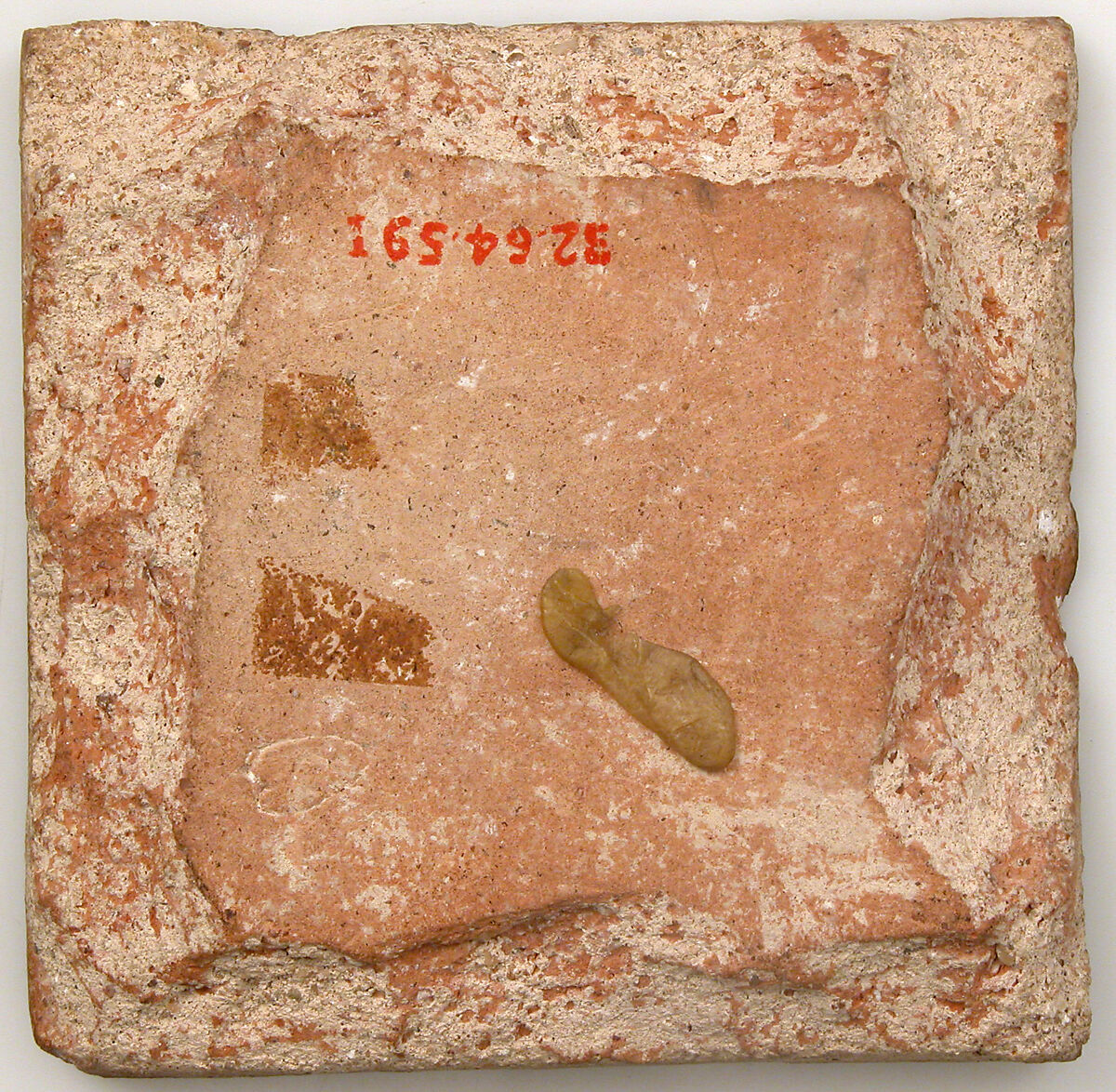 Tile, Earthenware, glazed, Spanish