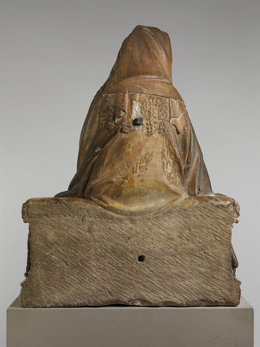 Virgin and Child, Attributed to Claus de Werve (Netherlandish, active in France, ca. 1380–1439, active Burgundy, 1396–ca. 1439), Limestone with paint and gilding, French