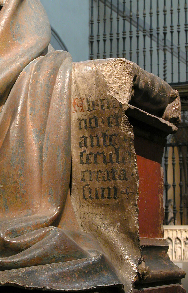 Virgin and Child, Attributed to Claus de Werve (Netherlandish, active in France, ca. 1380–1439, active Burgundy, 1396–ca. 1439), Limestone with paint and gilding, French