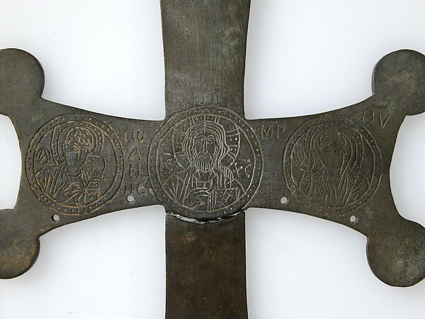 Cross, Copper alloy, Byzantine style