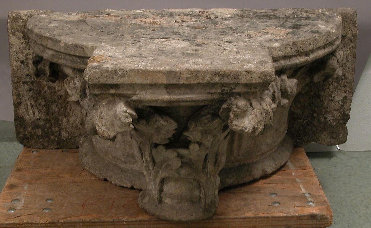Engaged Clustered Captial, Limestone, French 