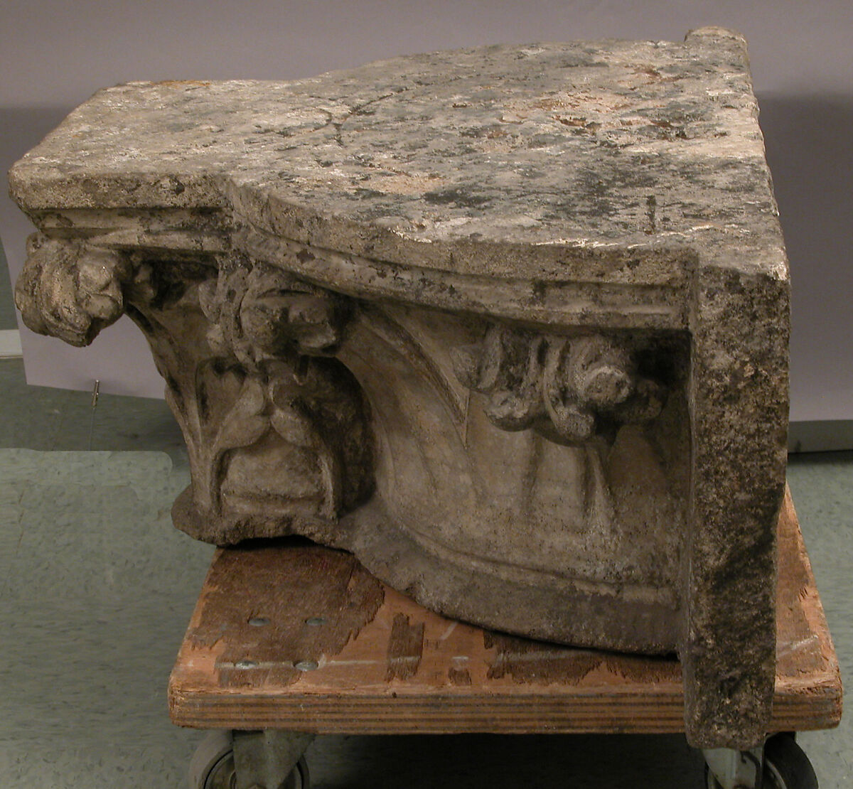 Engaged Clustered Captial, Limestone, French