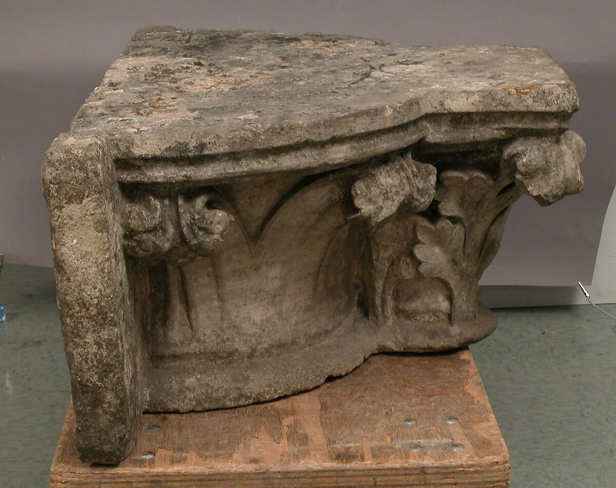Engaged Clustered Captial, Limestone, French