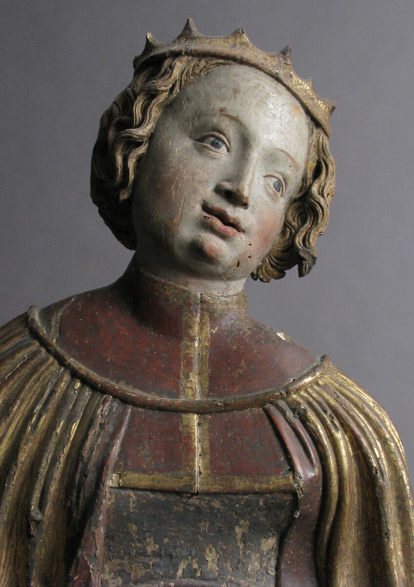 St. Catherine of Alexandria, Wood, paint, gilding, German