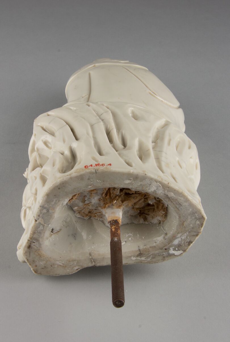 Seated bodhisattva Guanyin with an attendant, Porcelain with ivory glaze (Dehua ware), China