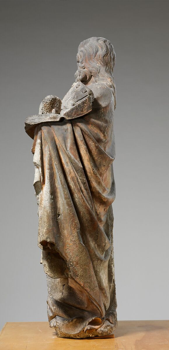 Saint John the Baptist, Limestone with traces of paint, French