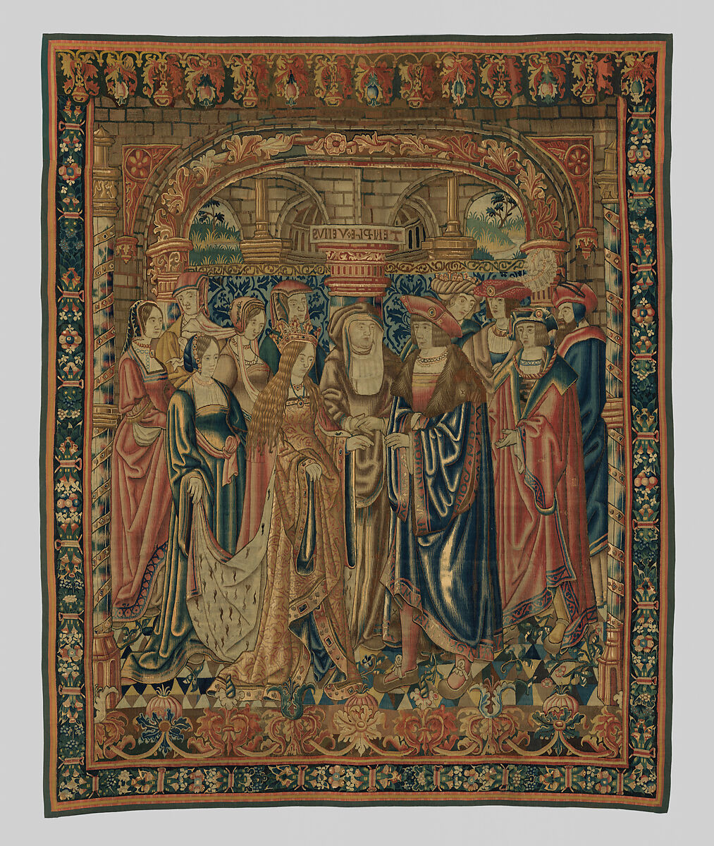 Four Episodes in the Story of Hercules, Wool warp;  wool and silk wefts, South Netherlandish 