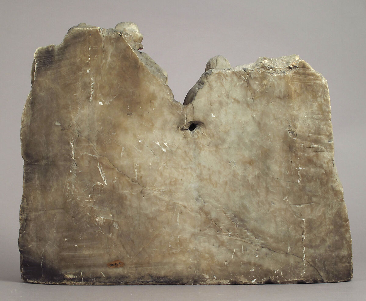 Mourners and Soldiers from a Crucifixion, Alabaster, traces of paint, South Netherlandish