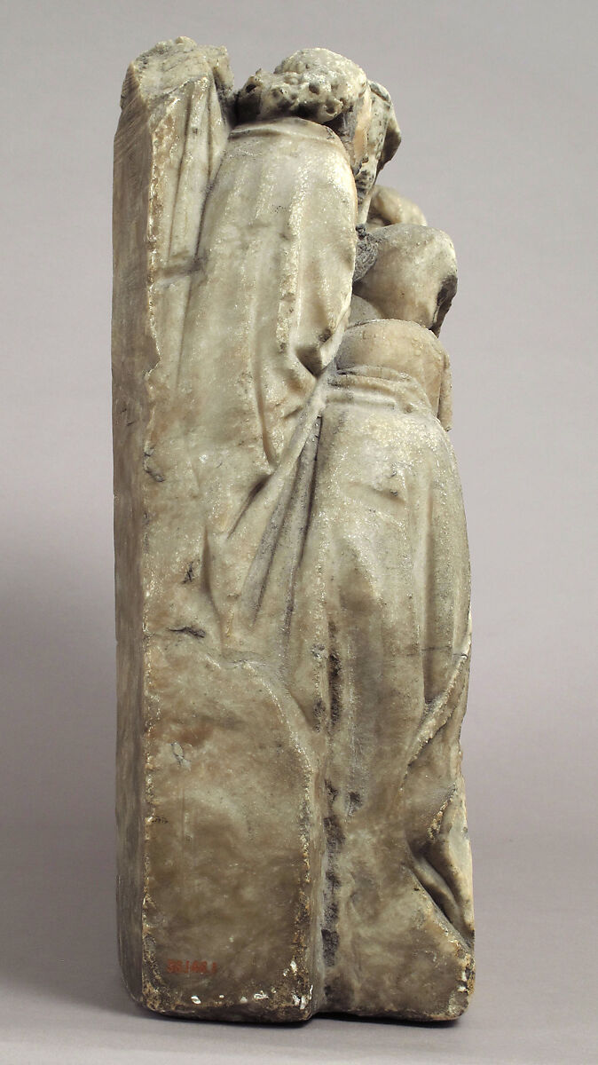 Mourners and Soldiers from a Crucifixion, Alabaster, traces of paint, South Netherlandish