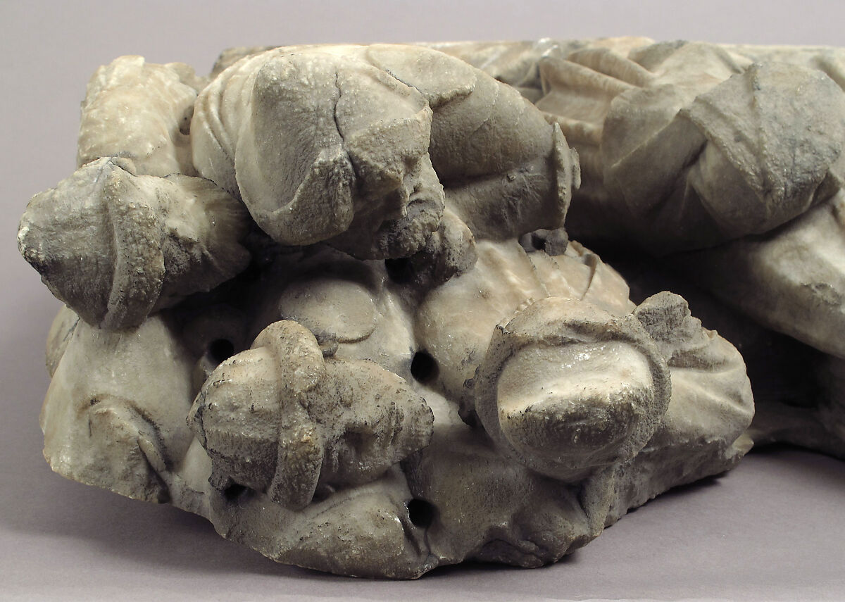 Mourners and Soldiers from a Crucifixion, Alabaster, traces of paint, South Netherlandish