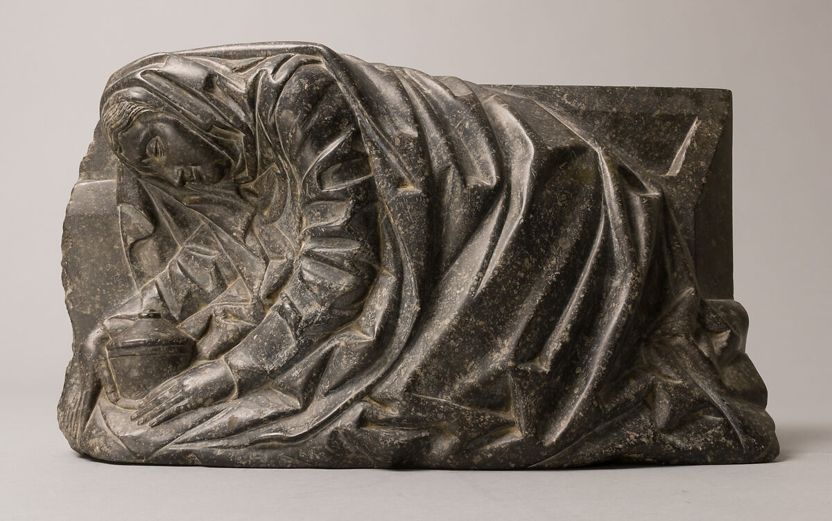 Mary Magdalene Relief, Black Marble, Franco-Netherlandish 