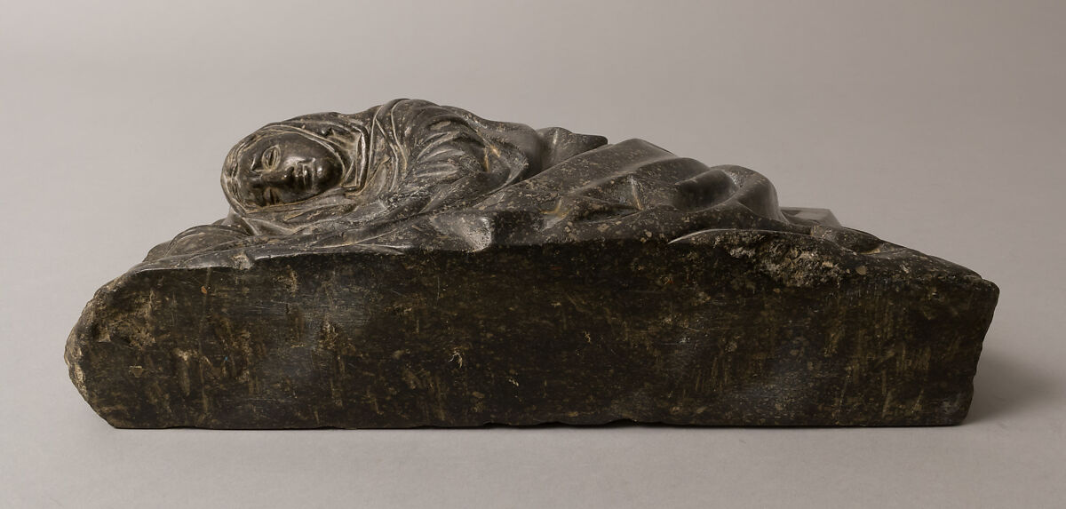 Mary Magdalene Relief, Black Marble, Franco-Netherlandish