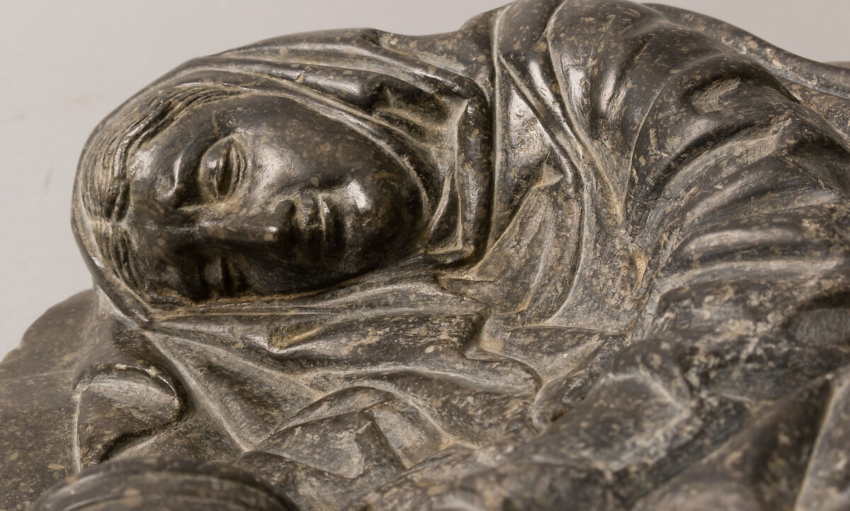 Mary Magdalene Relief, Black Marble, Franco-Netherlandish