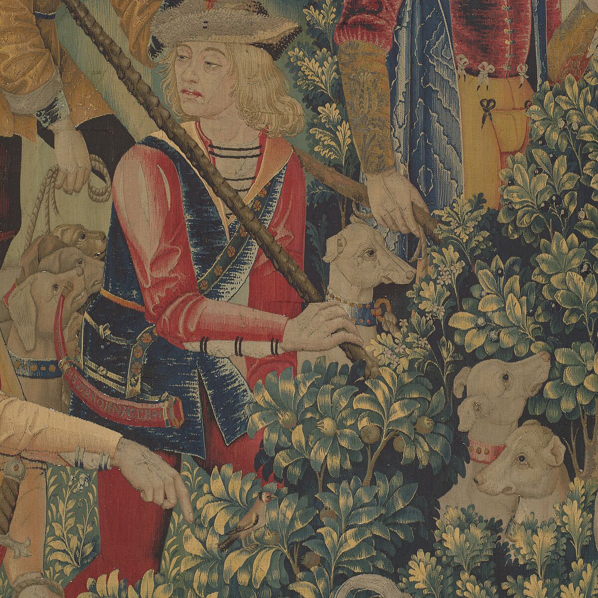 The Unicorn Purifies Water (from the Unicorn Tapestries), Wool warp with wool, silk, silver, and gilt wefts, French (cartoon)/South Netherlandish (woven)