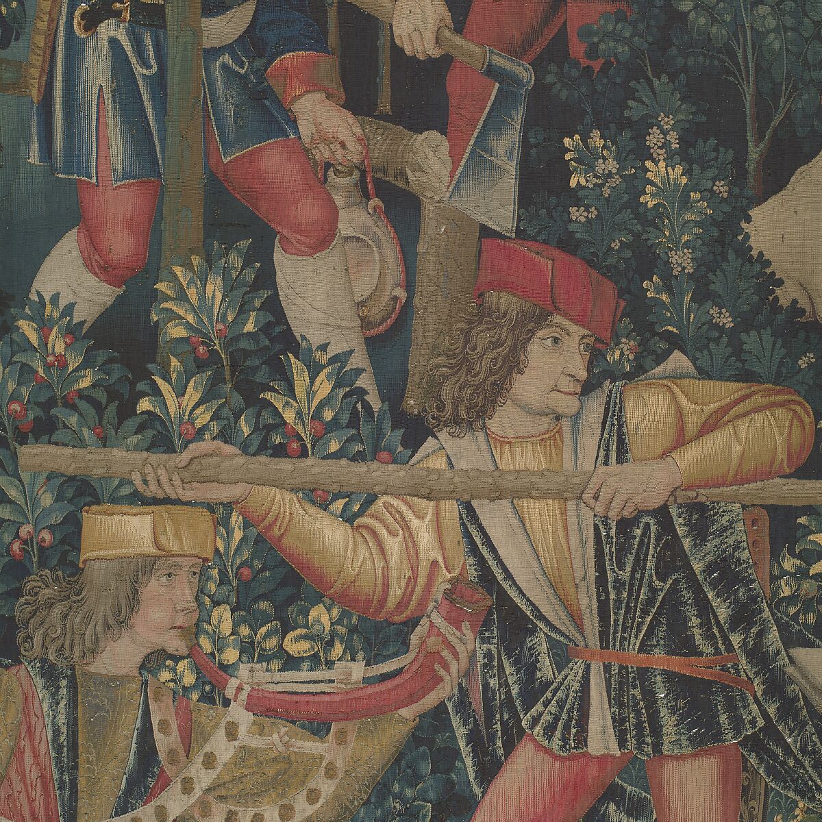 The Unicorn Defends Himself (from the Unicorn Tapestries), Wool warp with wool, silk, silver, and gilt wefts, French (cartoon)/South Netherlandish (woven)