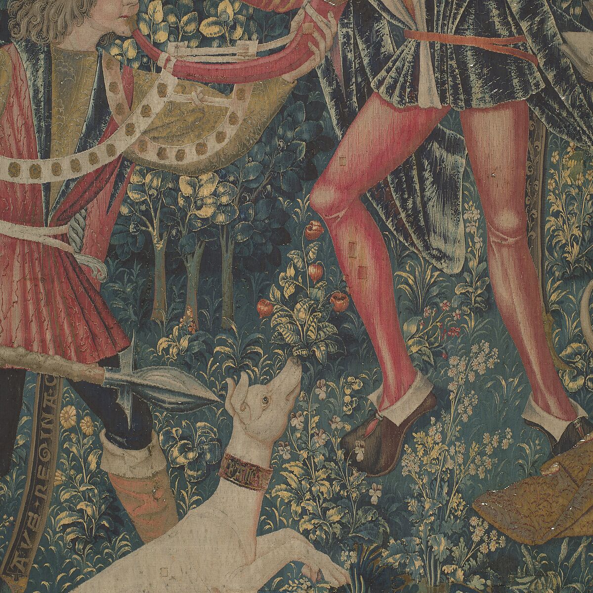 The Unicorn Defends Himself (from the Unicorn Tapestries), Wool warp with wool, silk, silver, and gilt wefts, French (cartoon)/South Netherlandish (woven)