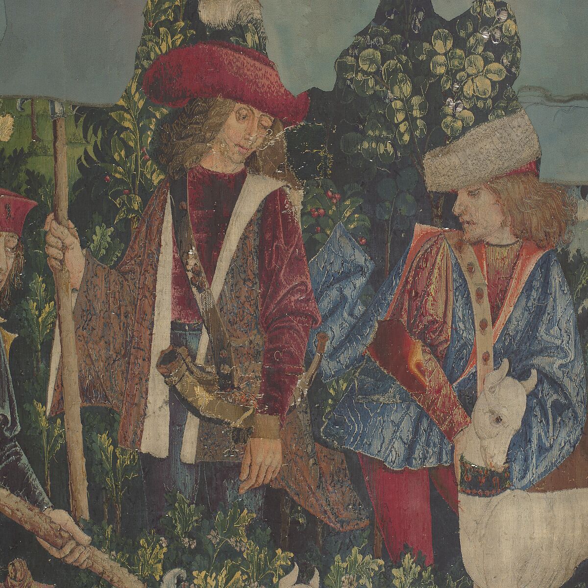 The Unicorn Defends Himself (from the Unicorn Tapestries), Wool warp with wool, silk, silver, and gilt wefts, French (cartoon)/South Netherlandish (woven)