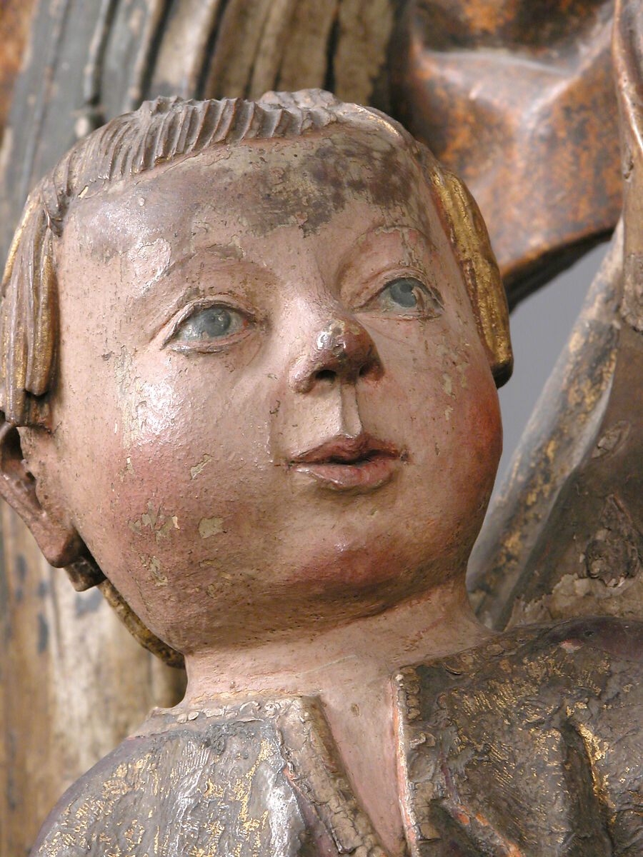 The Miracle of the Palm Tree on the Flight to Egypt, Walnut, gesso, paint, and gilding, Spanish