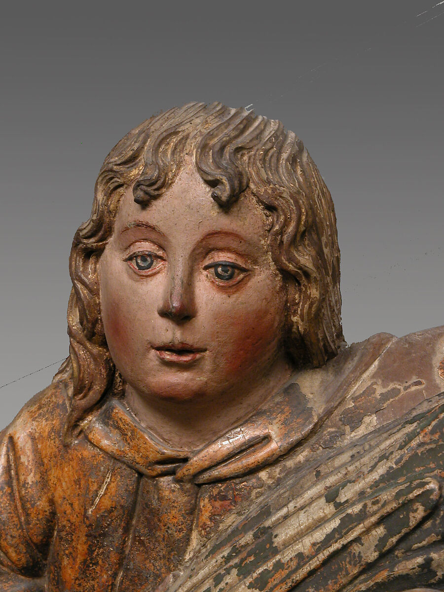 The Miracle of the Palm Tree on the Flight to Egypt, Walnut, gesso, paint, and gilding, Spanish