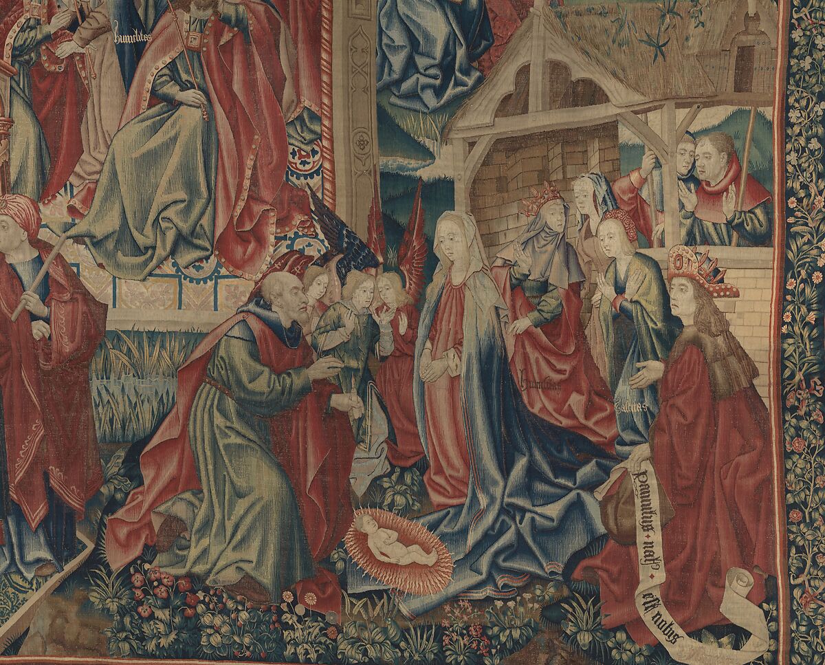 Christ Is Born as Man's Redeemer (Episode from the Story of the Redemption of Man), Wool warp; wool and silk wefts, South Netherlandish