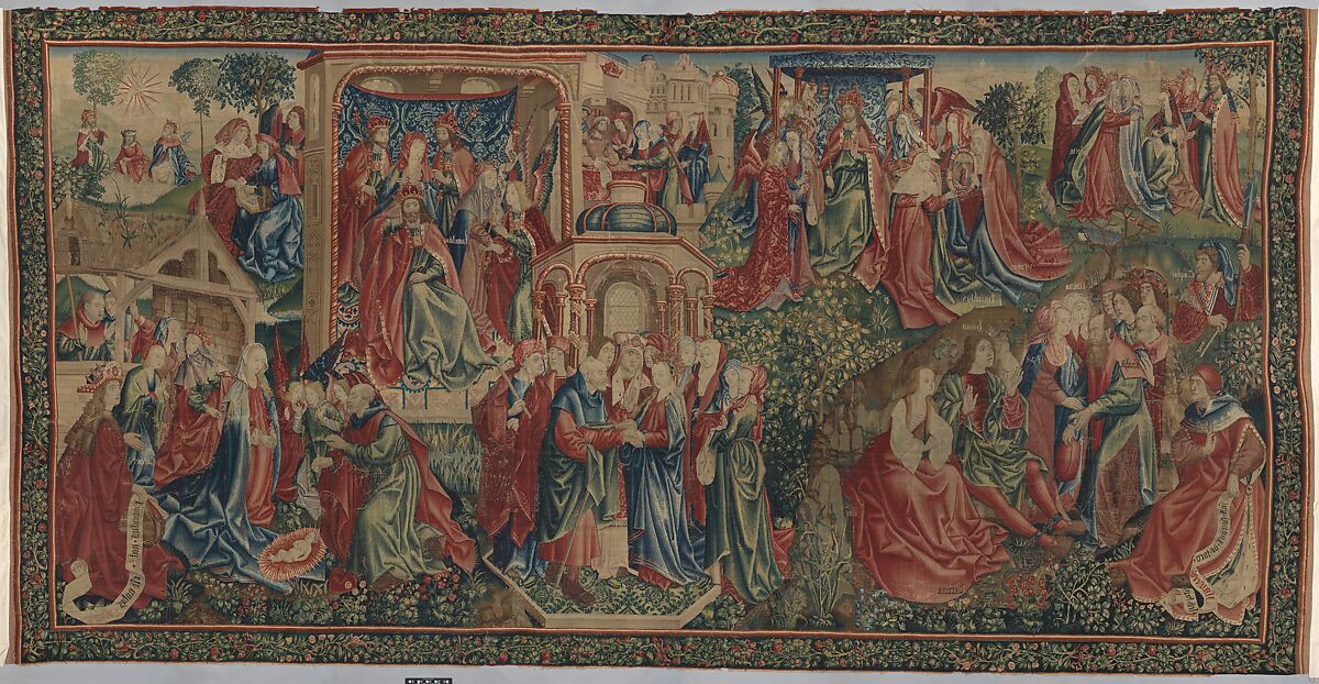 Christ Is Born as Man's Redeemer (Episode from the Story of the Redemption of Man), Wool warp; wool and silk wefts, South Netherlandish