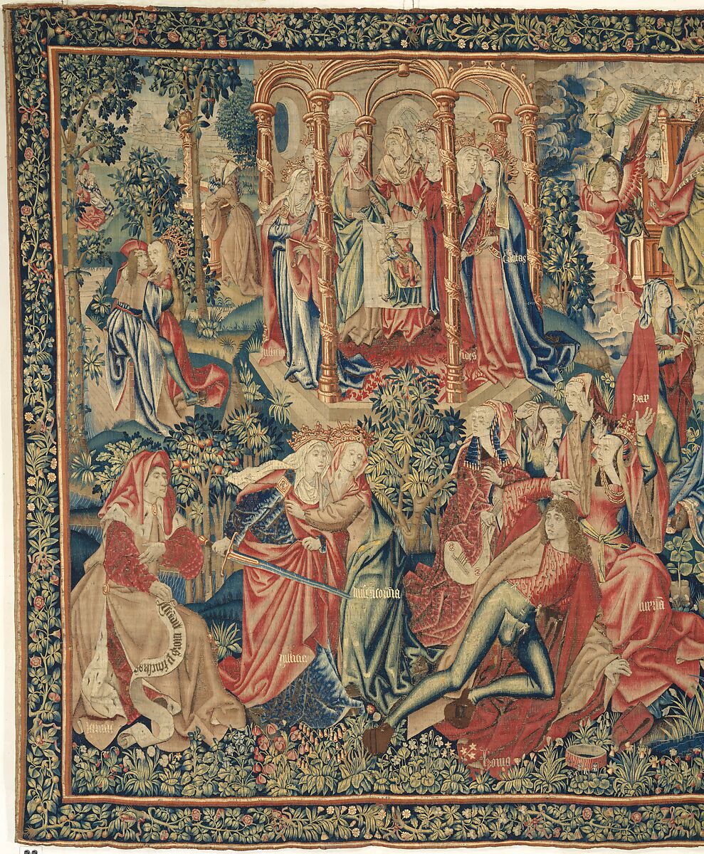 Peace and Mercy Win the Promise of Redemption for Man (Episode from The Story of the Redemption of Man), Wool warp, wool and silk wefts, South Netherlandish 