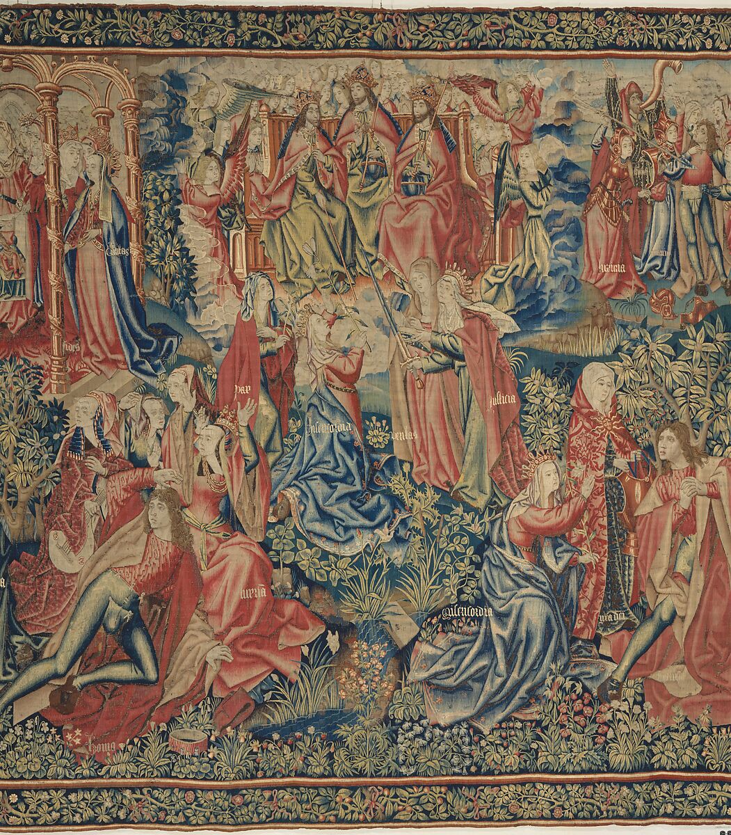 Peace and Mercy Win the Promise of Redemption for Man (Episode from The Story of the Redemption of Man), Wool warp, wool and silk wefts, South Netherlandish