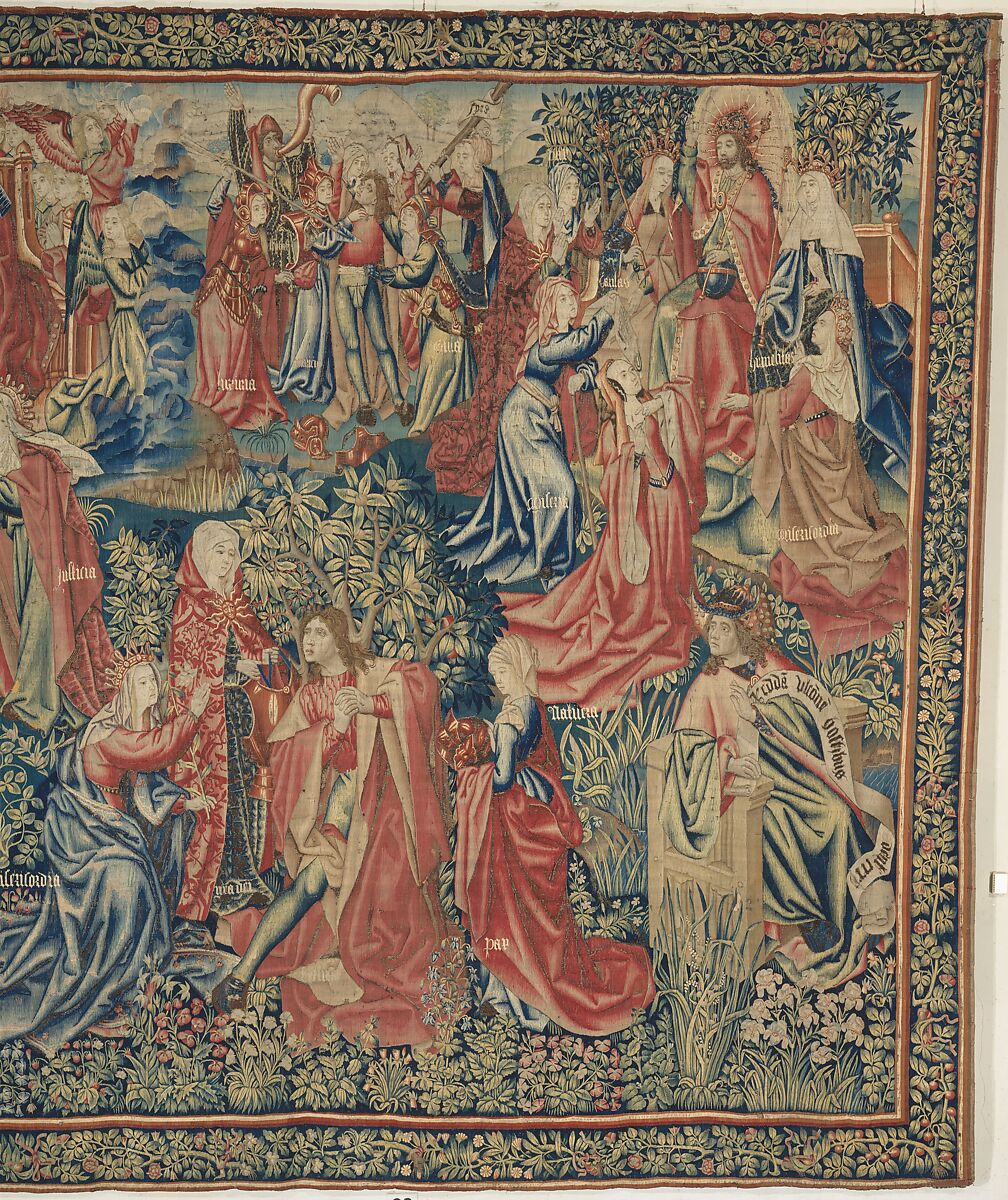 Peace and Mercy Win the Promise of Redemption for Man (Episode from The Story of the Redemption of Man), Wool warp, wool and silk wefts, South Netherlandish