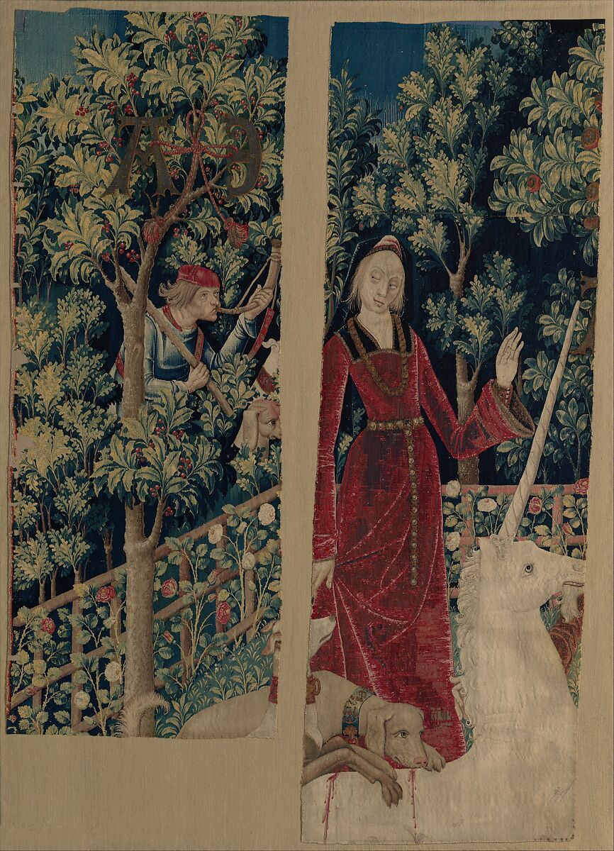 The Unicorn Surrenders to a Maiden (from the Unicorn Tapestries)