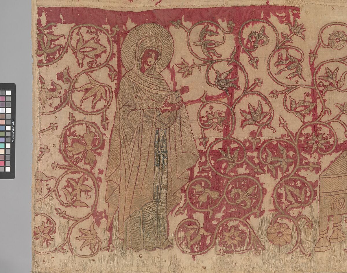 Altar Frontal with Deesis, Silk and metal thread, Eastern European (Romanian (?))