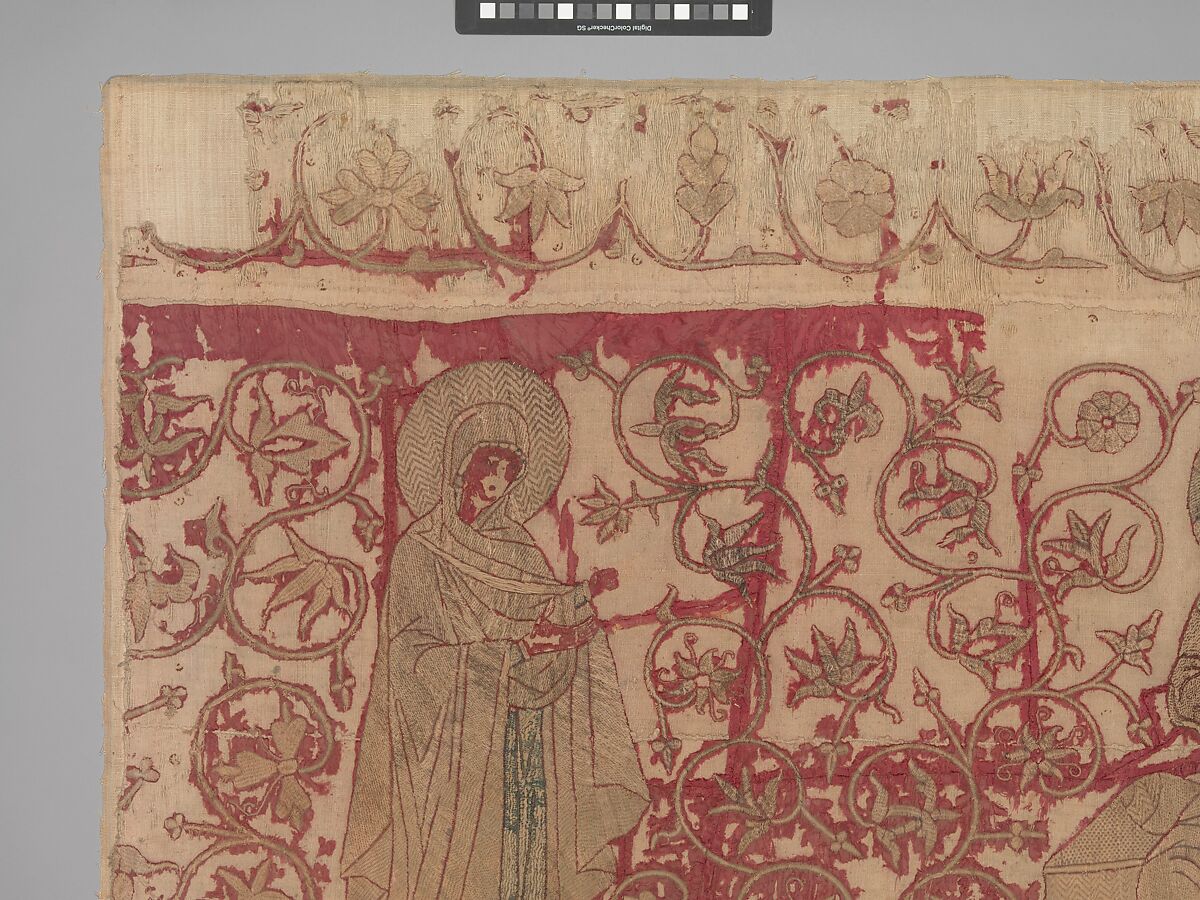 Altar Frontal with Deesis, Silk and metal thread, Eastern European (Romanian (?))