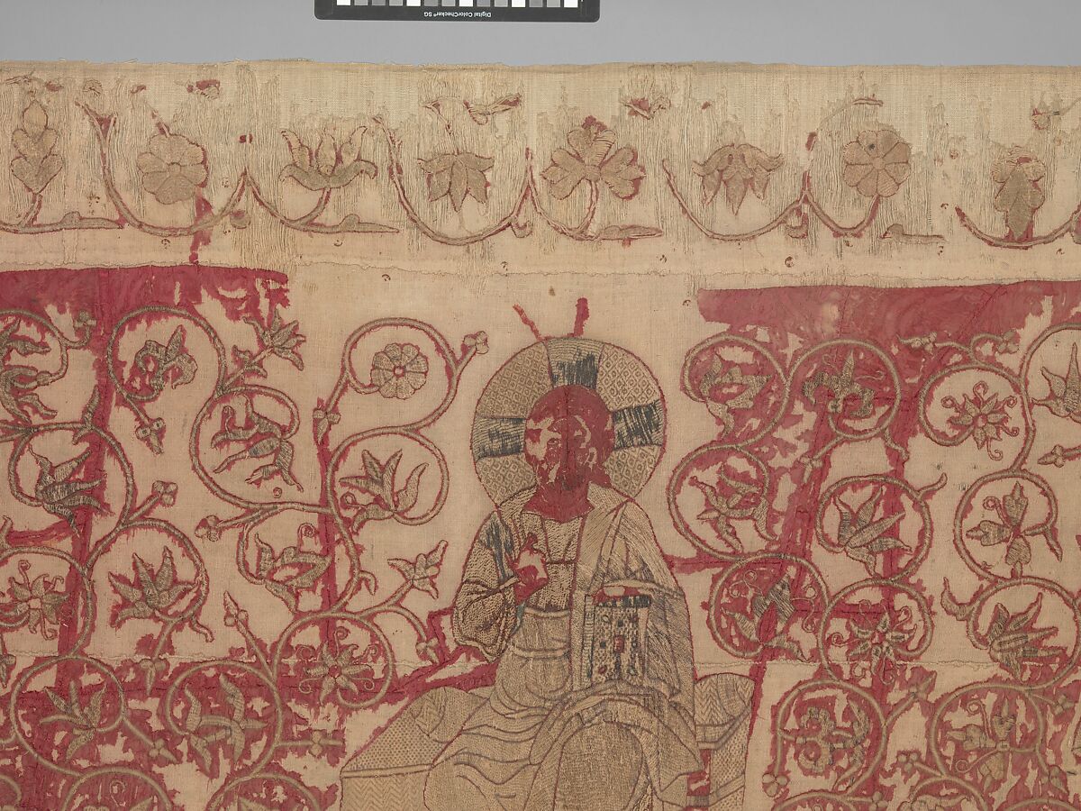 Altar Frontal with Deesis, Silk and metal thread, Eastern European (Romanian (?))