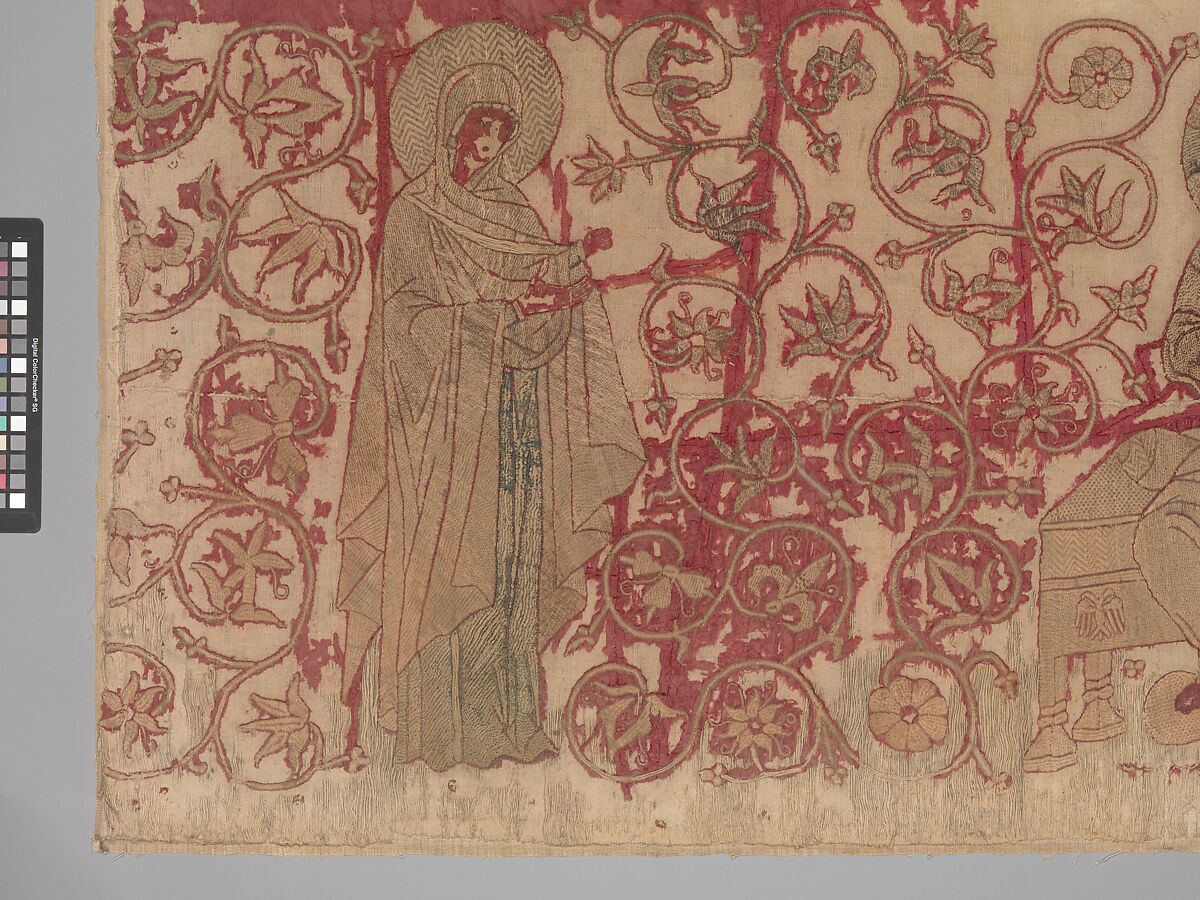 Altar Frontal with Deesis, Silk and metal thread, Eastern European (Romanian (?))