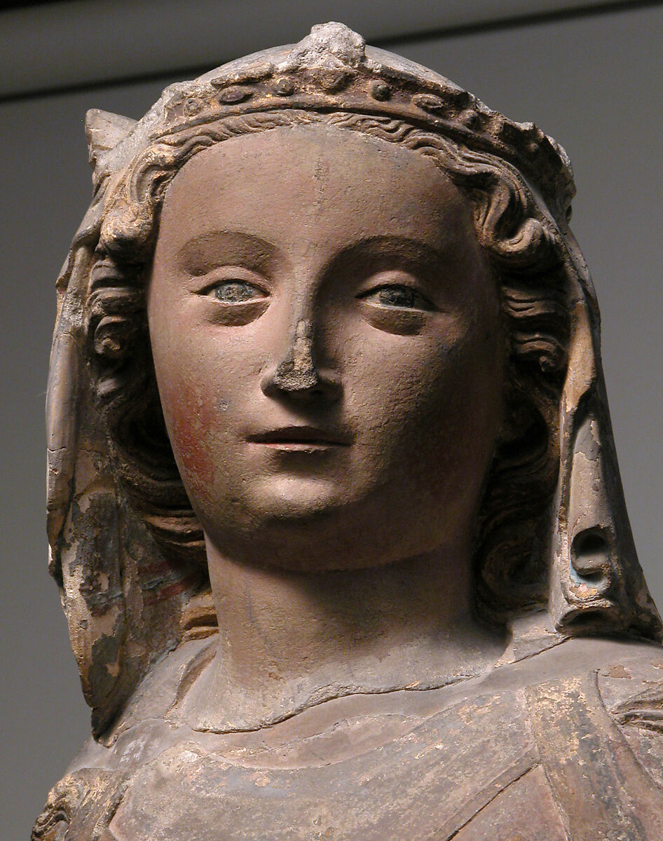 Virgin and Child, Limestone with polychromy, French