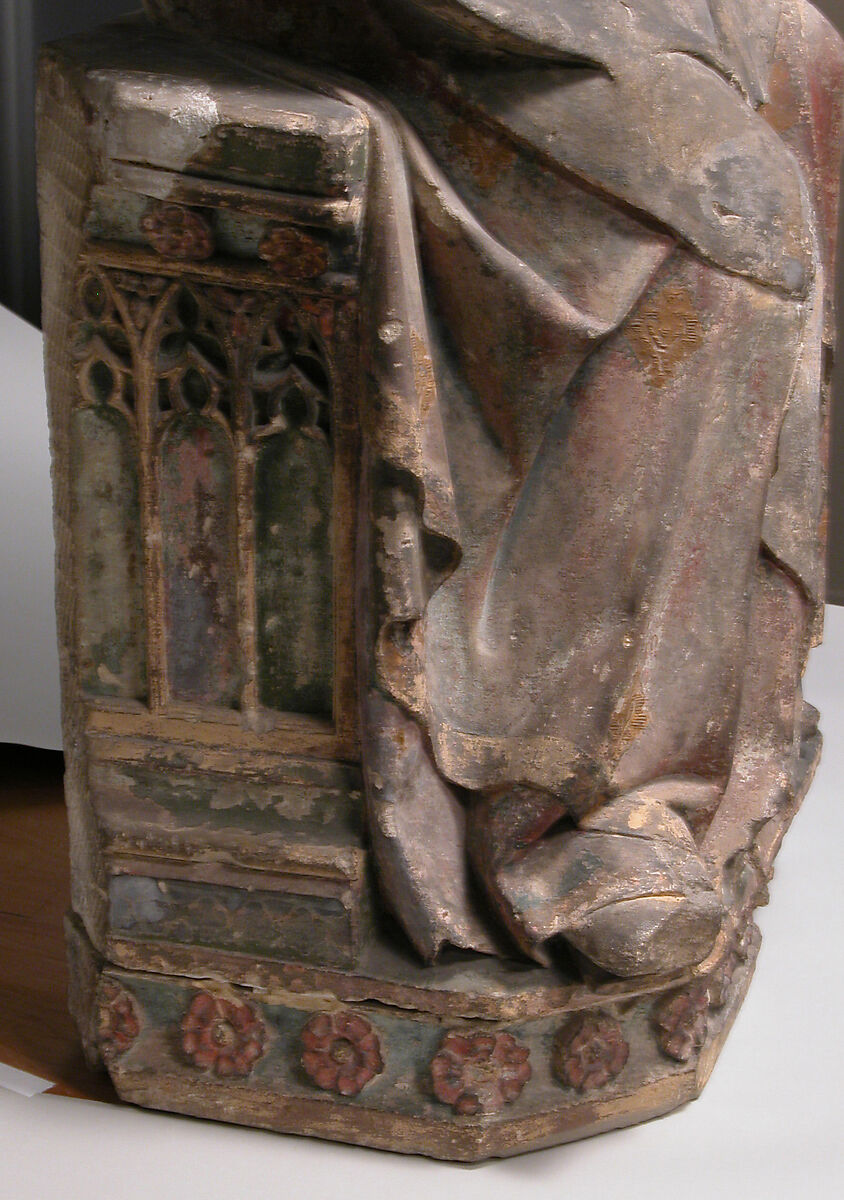 Virgin and Child, Limestone with polychromy, French