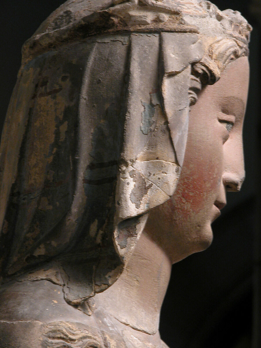 Virgin and Child, Limestone with polychromy, French