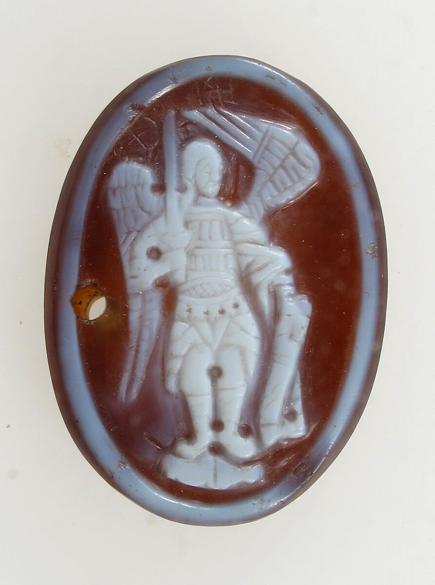 Cameo with the Archangel Michael, Sardonyx, Byzantine