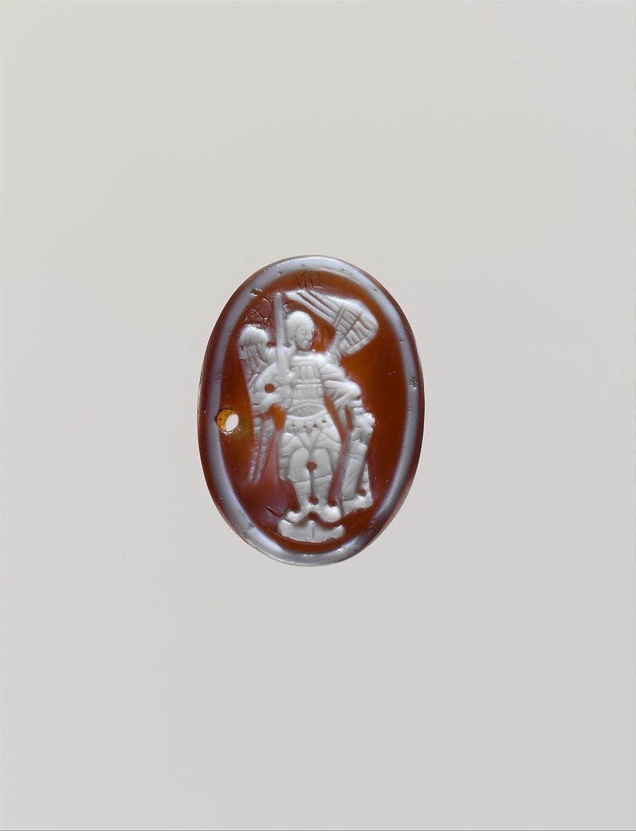 Cameo with the Archangel Michael, Sardonyx, Byzantine 