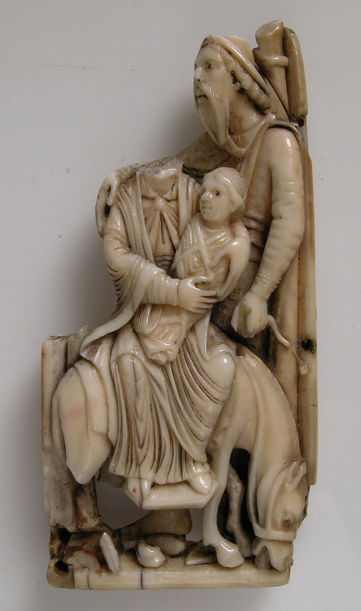 Relief of the Holy Family, Elephant ivory, British or North French